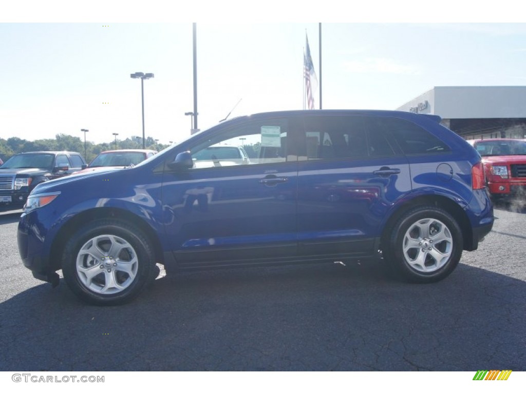 2013 Edge SEL EcoBoost - Deep Impact Blue Metallic / Charcoal Black photo #5