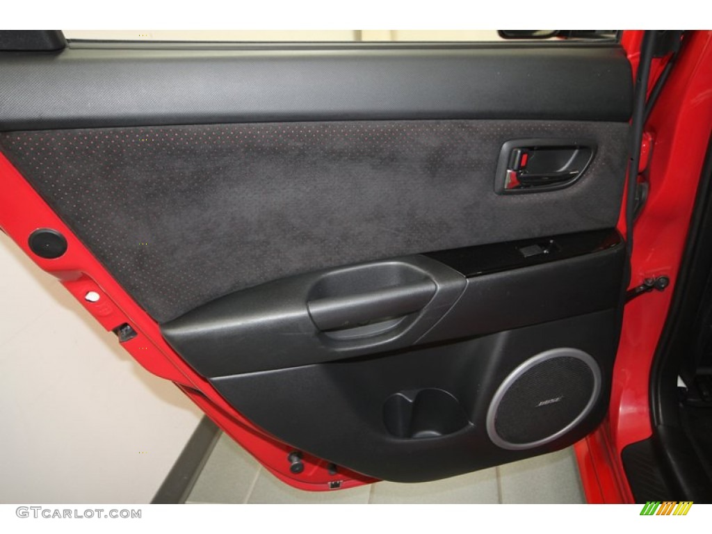 2008 Mazda MAZDA3 MAZDASPEED Grand Touring MAZDASPEED Black Door Panel Photo #70781792