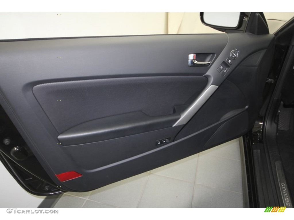 2010 Hyundai Genesis Coupe 3.8 Coupe Black Door Panel Photo #70782023