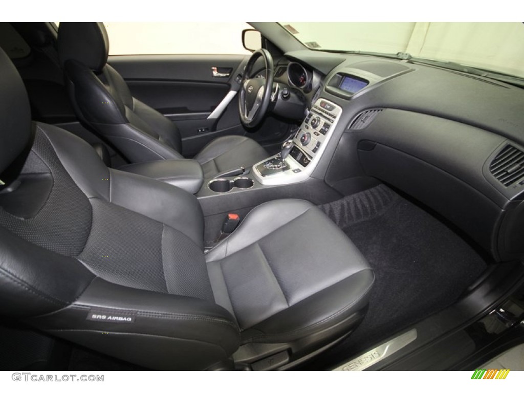 Black Interior 2010 Hyundai Genesis Coupe 3.8 Coupe Photo #70782167