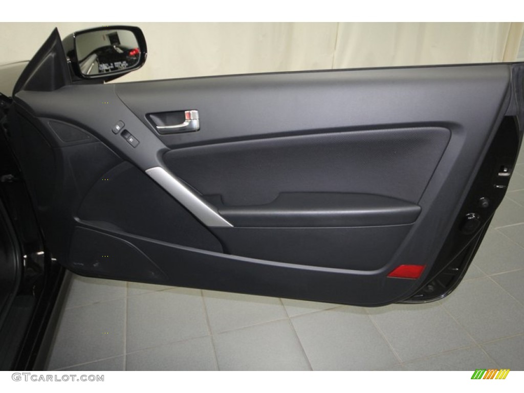 2010 Hyundai Genesis Coupe 3.8 Coupe Black Door Panel Photo #70782176
