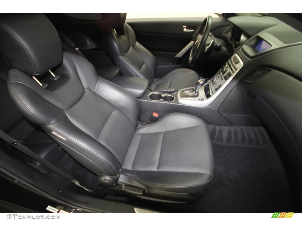 Black Interior 2010 Hyundai Genesis Coupe 3.8 Coupe Photo #70782194