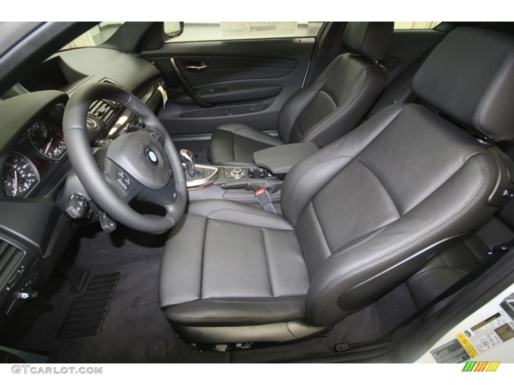 Black Interior 2013 BMW 1 Series 135i Coupe Photo #70782695