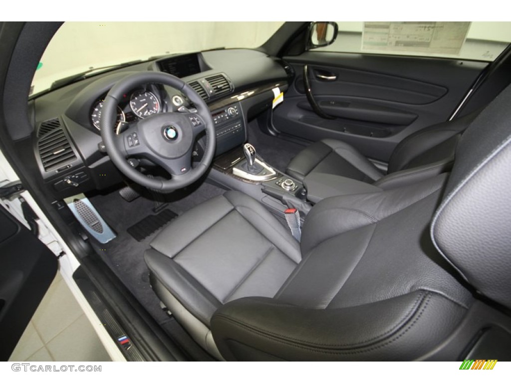Black Interior 2013 BMW 1 Series 135i Coupe Photo #70782761