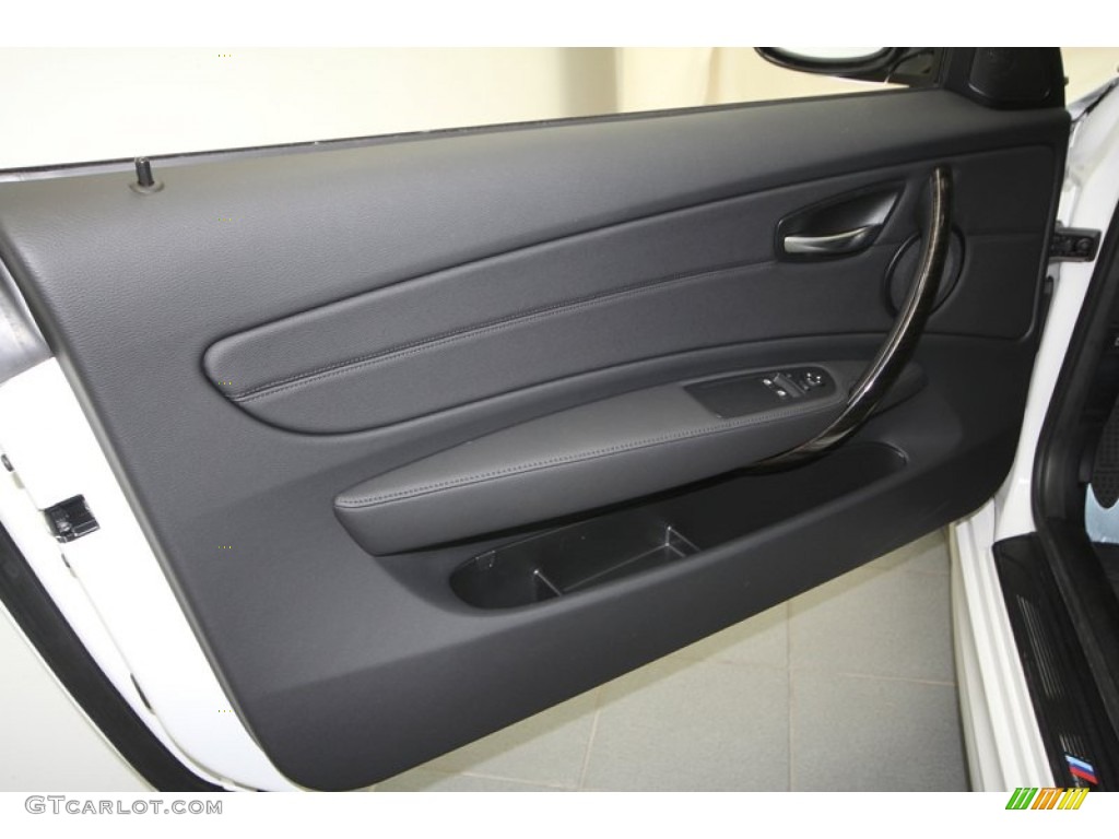 2013 BMW 1 Series 135i Coupe Black Door Panel Photo #70782779