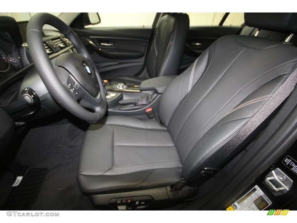 Black Interior 2013 BMW 3 Series 328i Sedan Photo #70783373