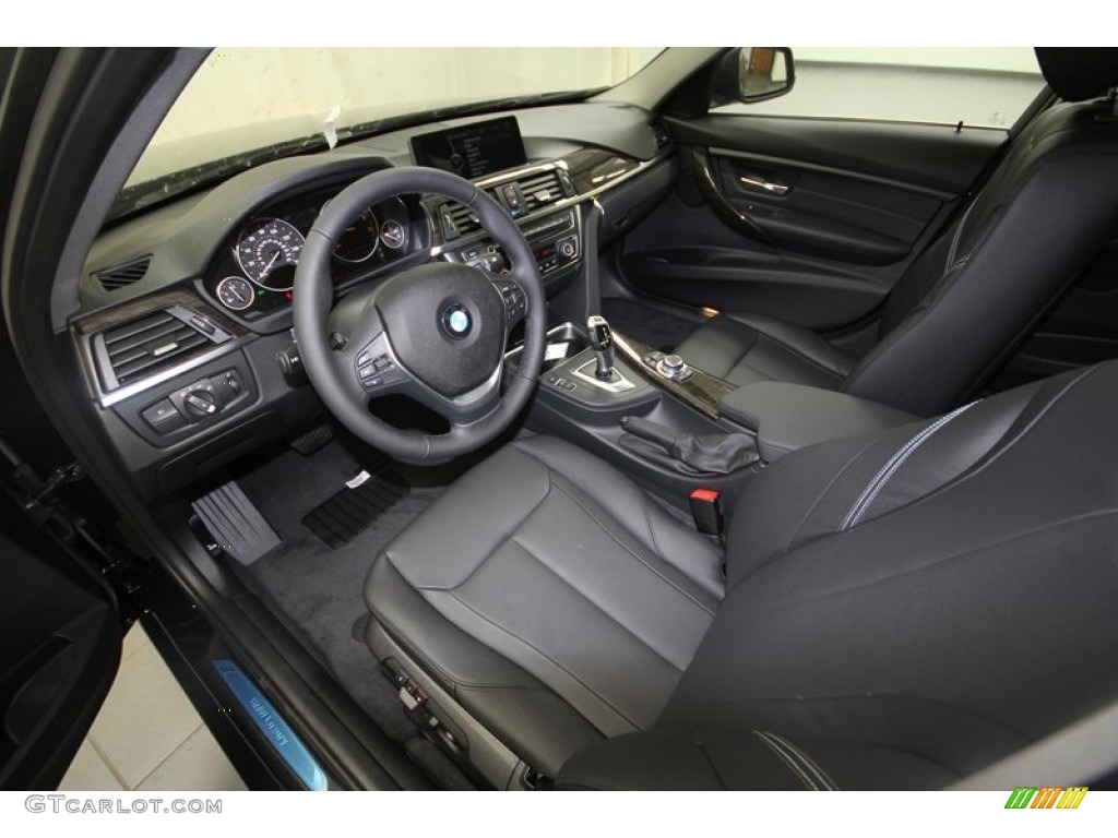 Black Interior 2013 BMW 3 Series 328i Sedan Photo #70783442