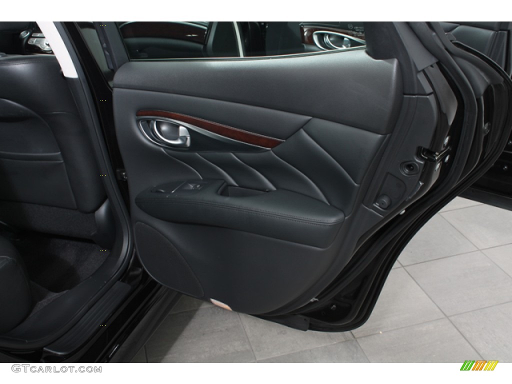 2011 Infiniti M 37x AWD Sedan Graphite Door Panel Photo #70783739