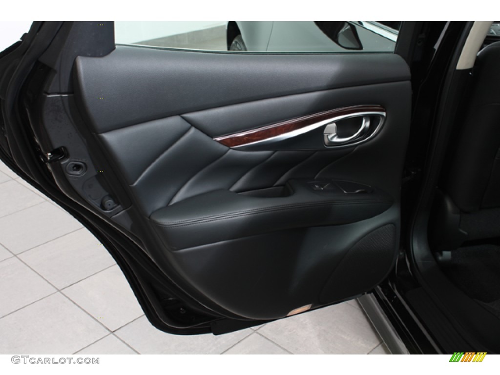 2011 Infiniti M 37x AWD Sedan Graphite Door Panel Photo #70783751