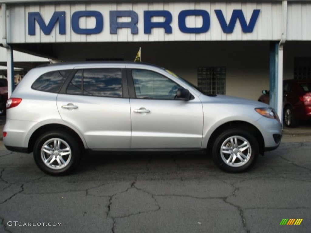 2011 Santa Fe GLS AWD - Moonstone Silver / Gray photo #1