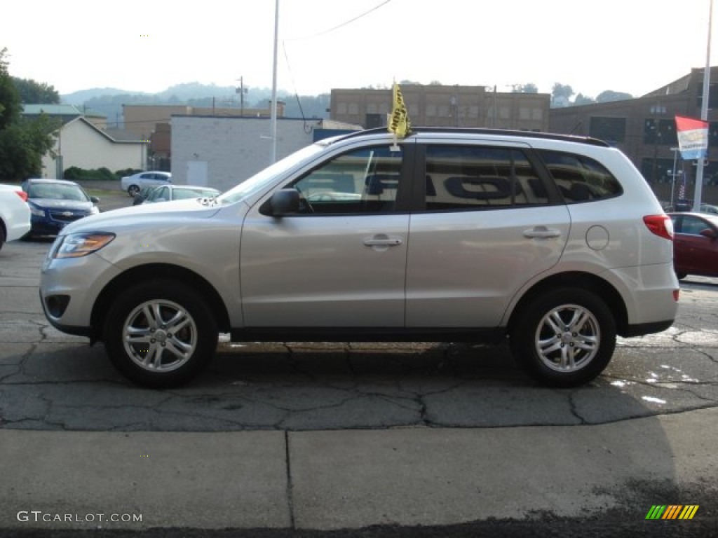 2011 Santa Fe GLS AWD - Moonstone Silver / Gray photo #5