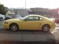 2002 Zinc Yellow Ford Mustang V6 Coupe  photo #5