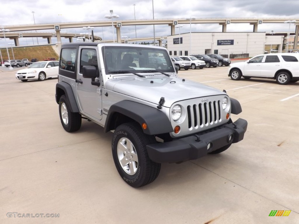 2012 Wrangler Sport S 4x4 - Bright Silver Metallic / Black photo #7