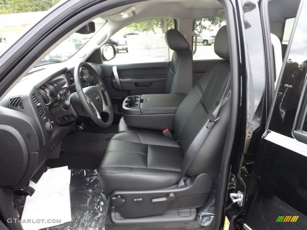 Ebony Interior 2013 GMC Sierra 1500 SLE Crew Cab Photo #70786427