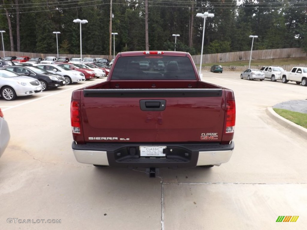 2013 Sierra 1500 SLE Crew Cab - Sonoma Red Metallic / Cocoa/Light Cashmere photo #4