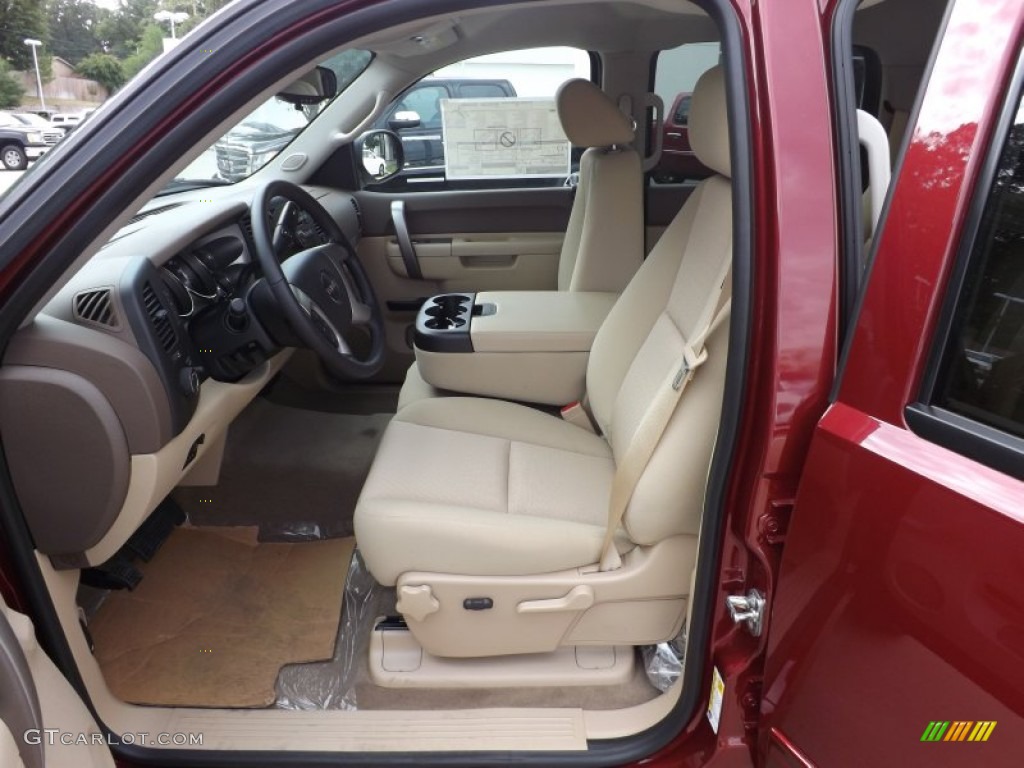 2013 Sierra 1500 SLE Crew Cab - Sonoma Red Metallic / Cocoa/Light Cashmere photo #11