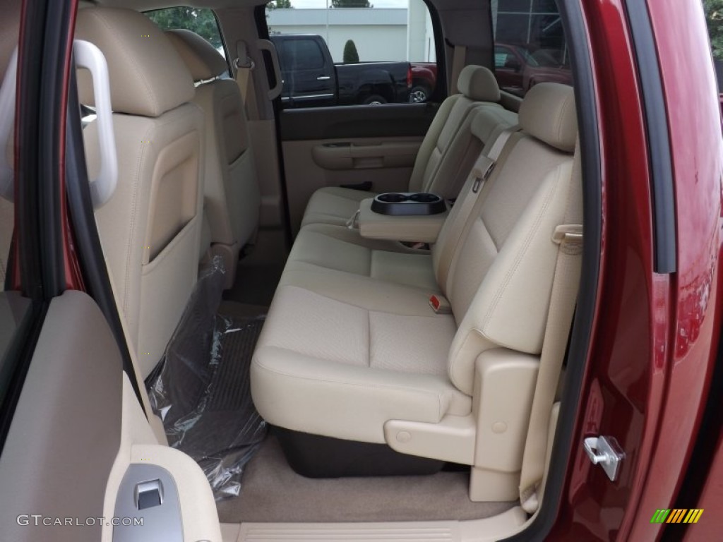 2013 Sierra 1500 SLE Crew Cab - Sonoma Red Metallic / Cocoa/Light Cashmere photo #13