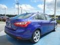 2013 Performance Blue Ford Focus Titanium Sedan  photo #3