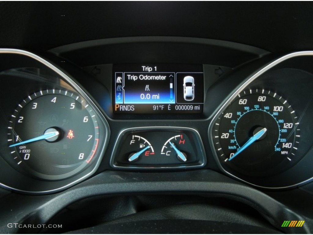 2013 Ford Focus Titanium Sedan Gauges Photo #70787771