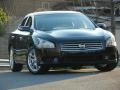 2011 Super Black Nissan Maxima 3.5 SV Premium  photo #2