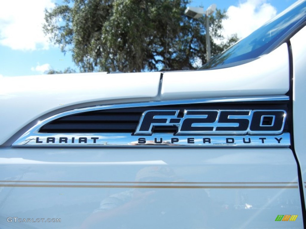2012 F250 Super Duty Lariat Crew Cab - Oxford White / Adobe photo #4