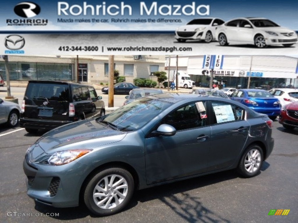 2012 MAZDA3 i Touring 4 Door - Dolphin Gray Mica / Black photo #1