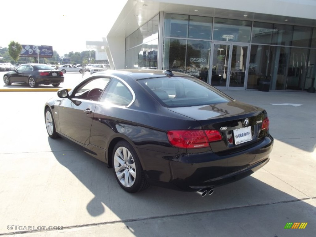 2013 3 Series 328i Coupe - Jet Black / Oyster photo #4