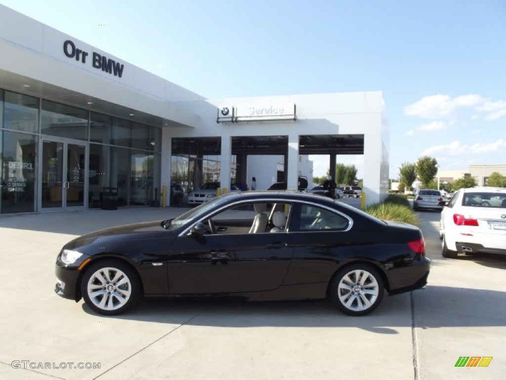 2013 3 Series 328i Coupe - Jet Black / Oyster photo #5