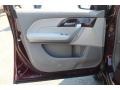 Taupe Gray 2010 Acura MDX Standard MDX Model Door Panel