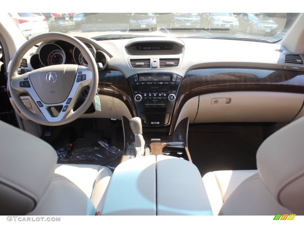 2010 Acura MDX Standard MDX Model Taupe Gray Dashboard Photo #70791218