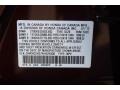 R529PV: Dark Cherry Pearl 2010 Acura MDX Standard MDX Model Color Code