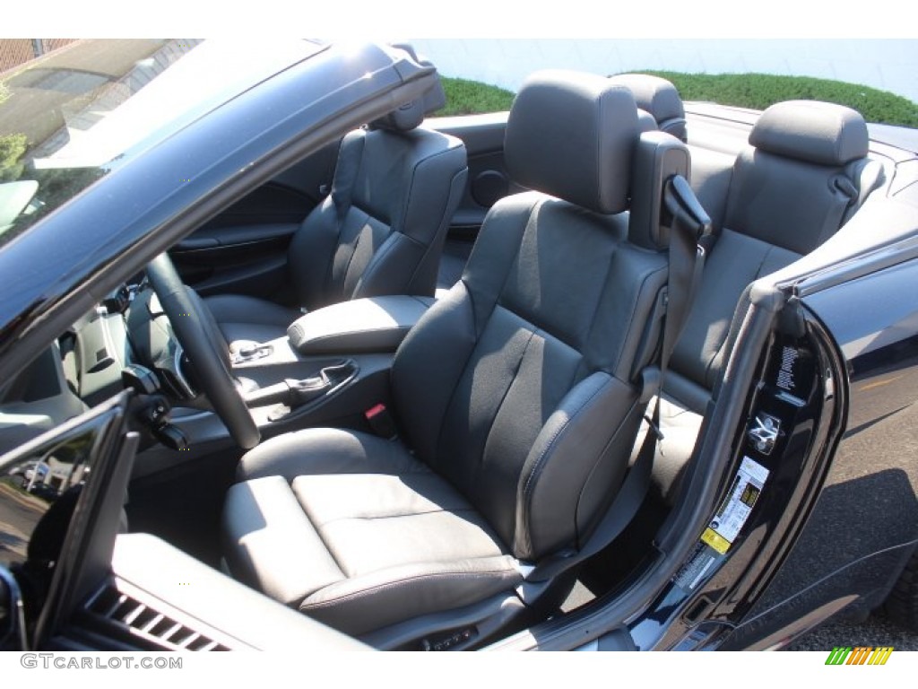 Black Dakota Leather Interior 2009 BMW 6 Series 650i Convertible Photo #70791575