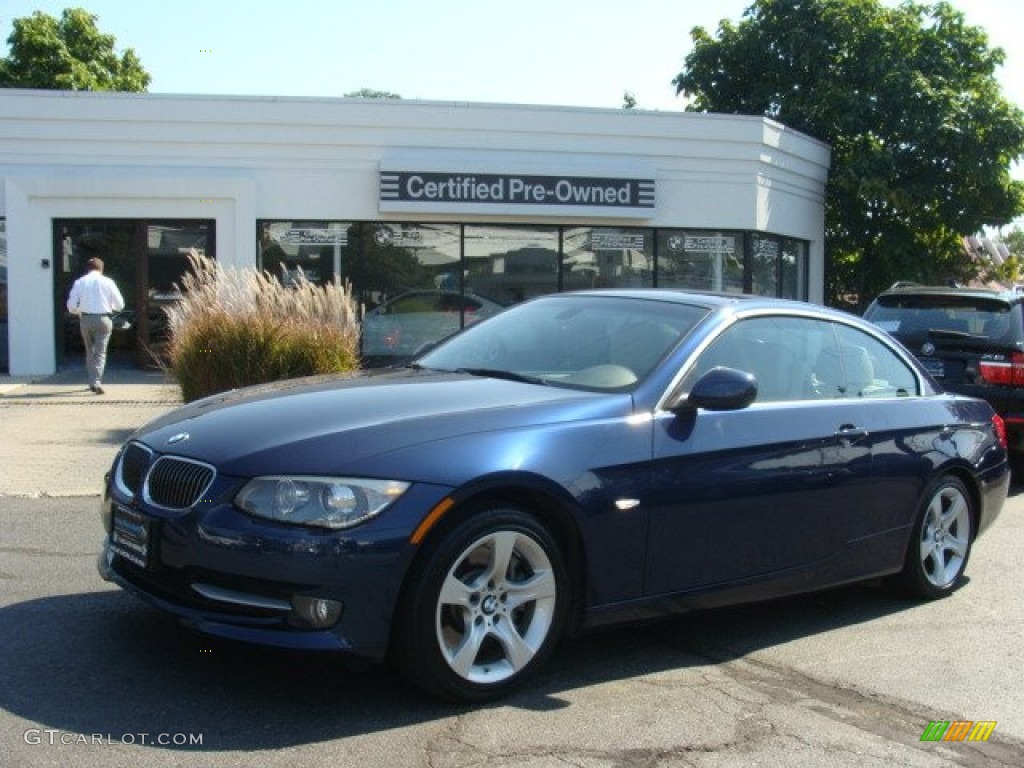 2011 3 Series 335i Convertible - Deep Sea Blue Metallic / Oyster/Black Dakota Leather photo #2