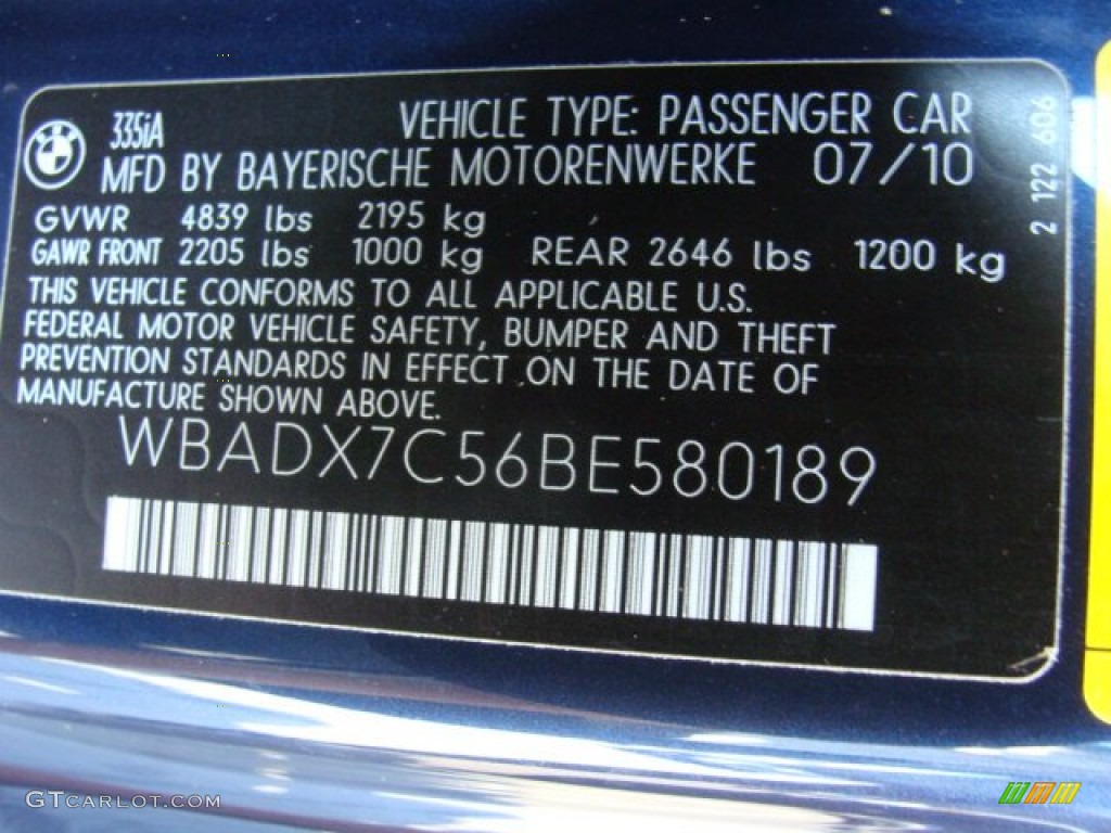 2011 3 Series 335i Convertible - Deep Sea Blue Metallic / Oyster/Black Dakota Leather photo #17