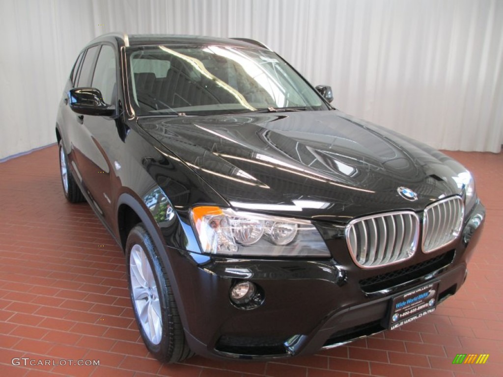 2013 X3 xDrive 28i - Jet Black / Black photo #1