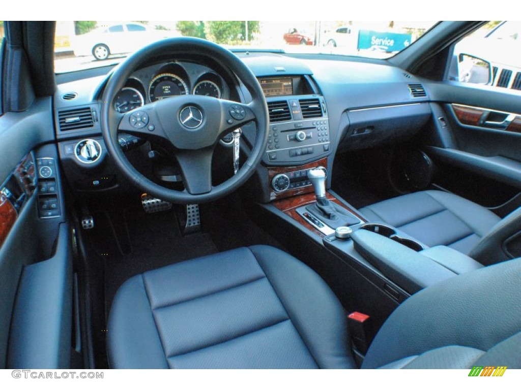 Black Interior 2011 Mercedes-Benz C 300 Sport 4Matic Photo #70793435