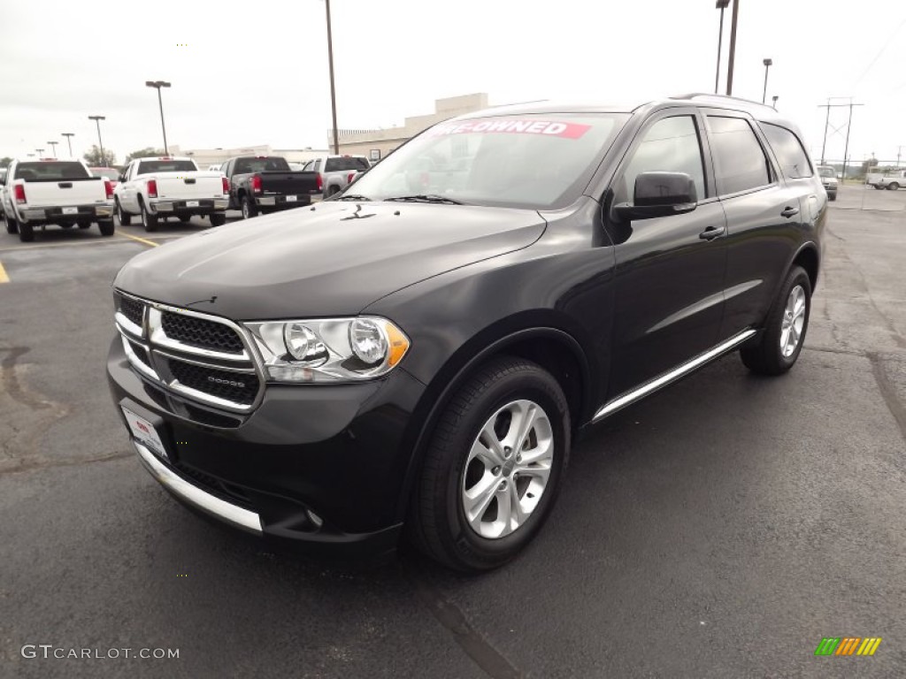 2012 Durango Crew AWD - Brilliant Black Crystal Pearl / Black photo #1