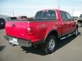 2003 Bright Red Ford F150 XLT SuperCrew 4x4  photo #2