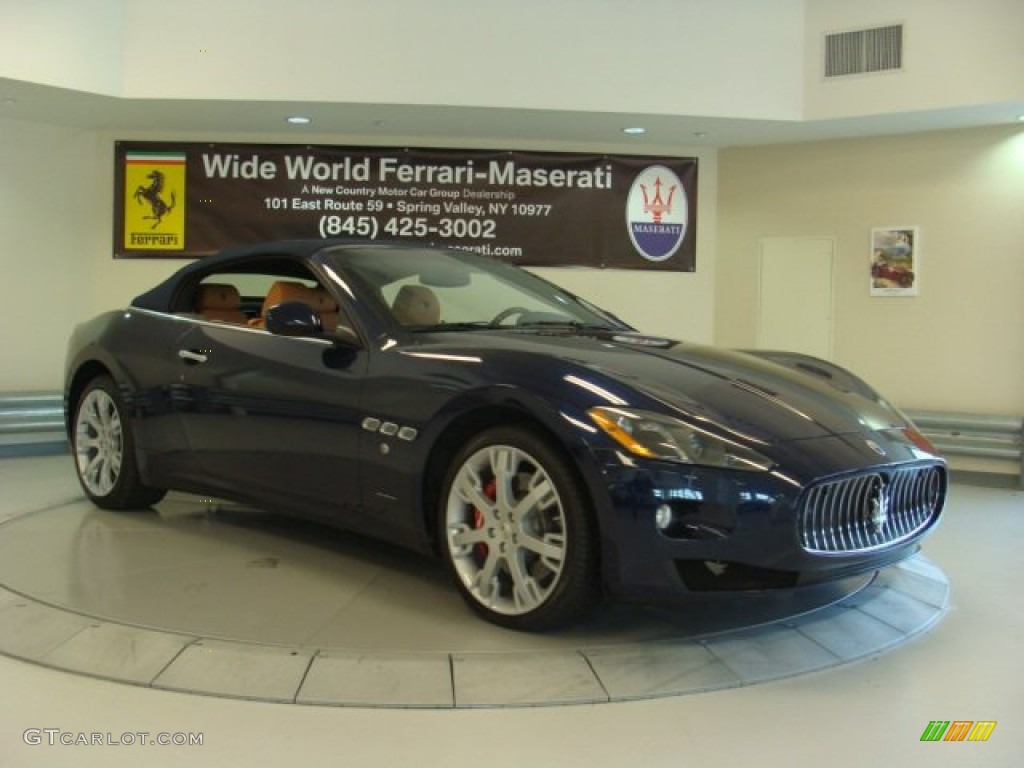2013 GranTurismo Convertible GranCabrio - Blu Oceano (Blue Metallic) / Cuoio photo #2