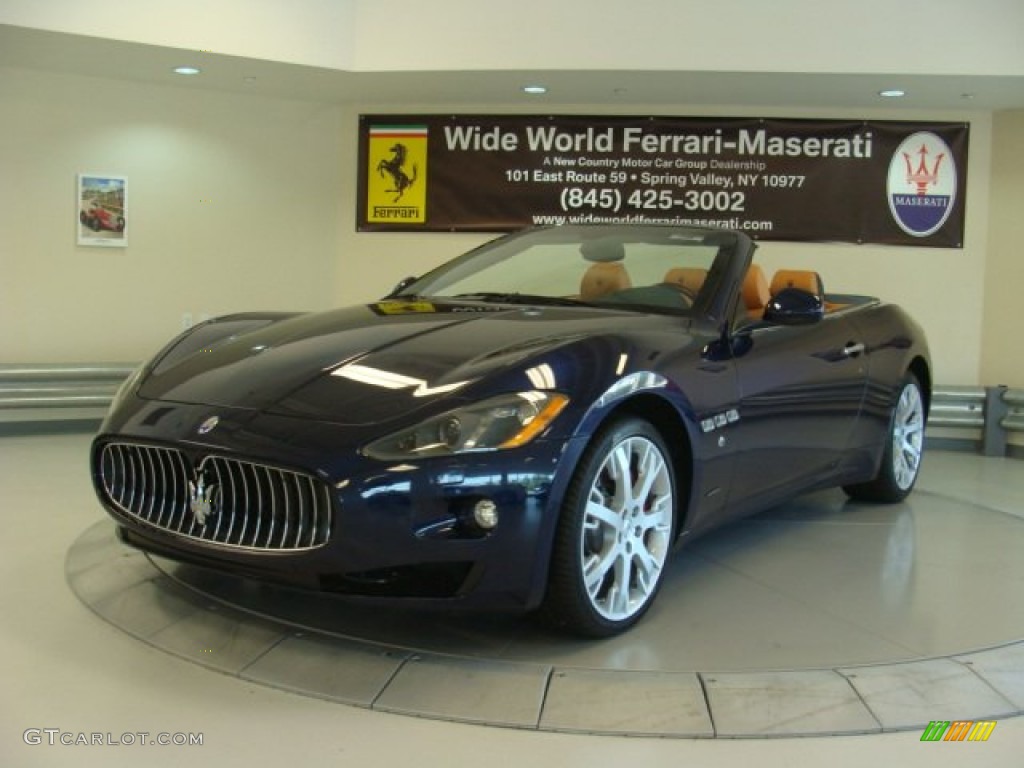 2013 GranTurismo Convertible GranCabrio - Blu Oceano (Blue Metallic) / Cuoio photo #4