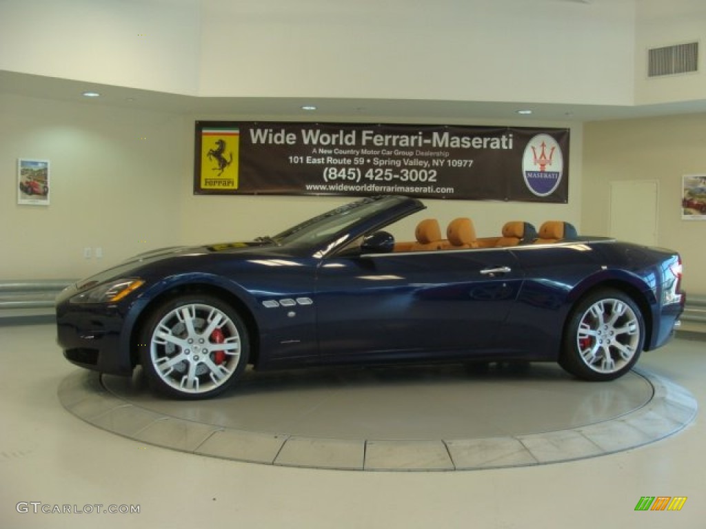 2013 GranTurismo Convertible GranCabrio - Blu Oceano (Blue Metallic) / Cuoio photo #6