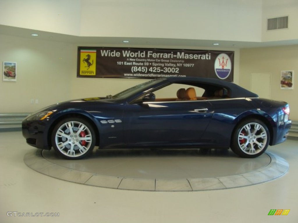 2013 GranTurismo Convertible GranCabrio - Blu Oceano (Blue Metallic) / Cuoio photo #7