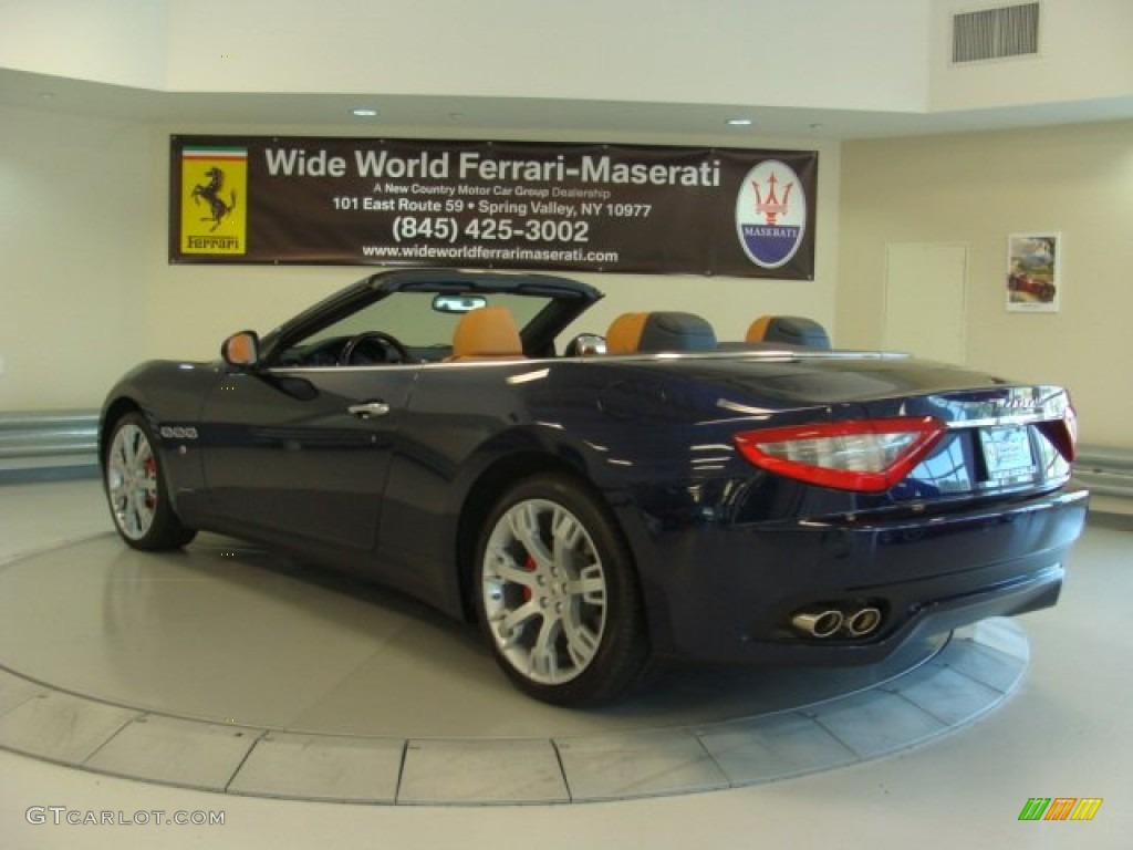 2013 GranTurismo Convertible GranCabrio - Blu Oceano (Blue Metallic) / Cuoio photo #8
