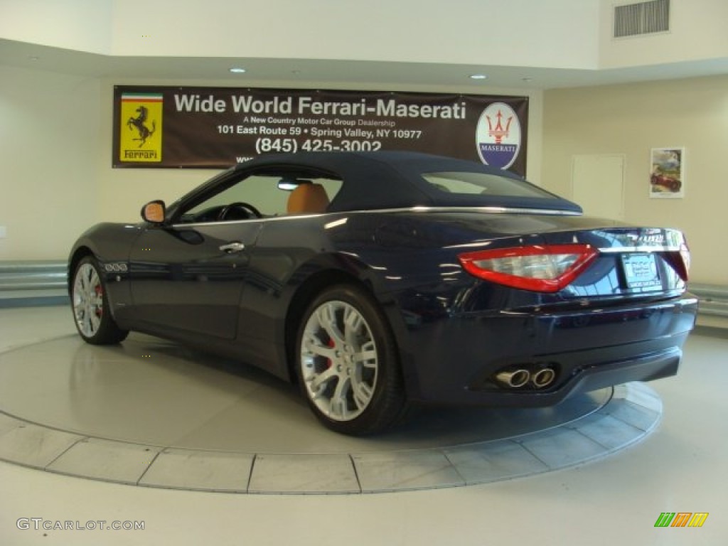 2013 GranTurismo Convertible GranCabrio - Blu Oceano (Blue Metallic) / Cuoio photo #9