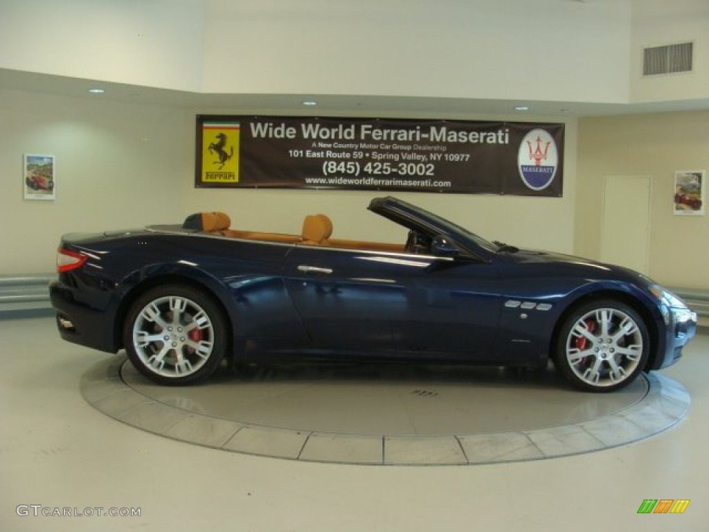 2013 GranTurismo Convertible GranCabrio - Blu Oceano (Blue Metallic) / Cuoio photo #14