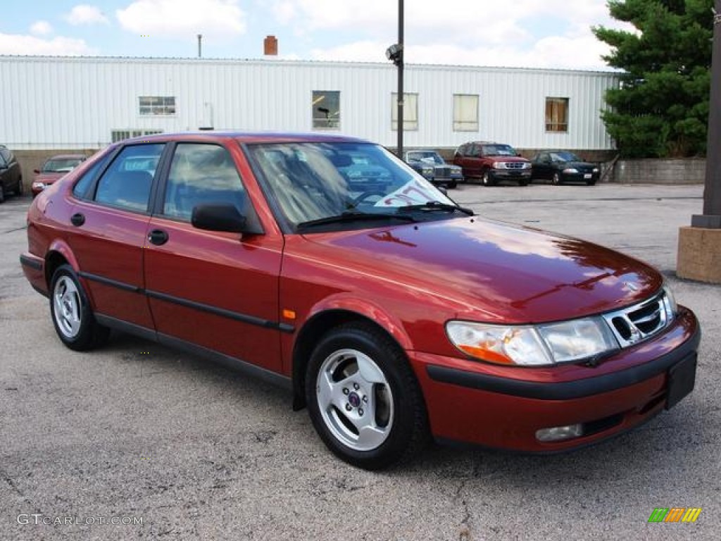 1999 9-3 Sedan - Cayenne Red Mica / Warm Beige photo #2