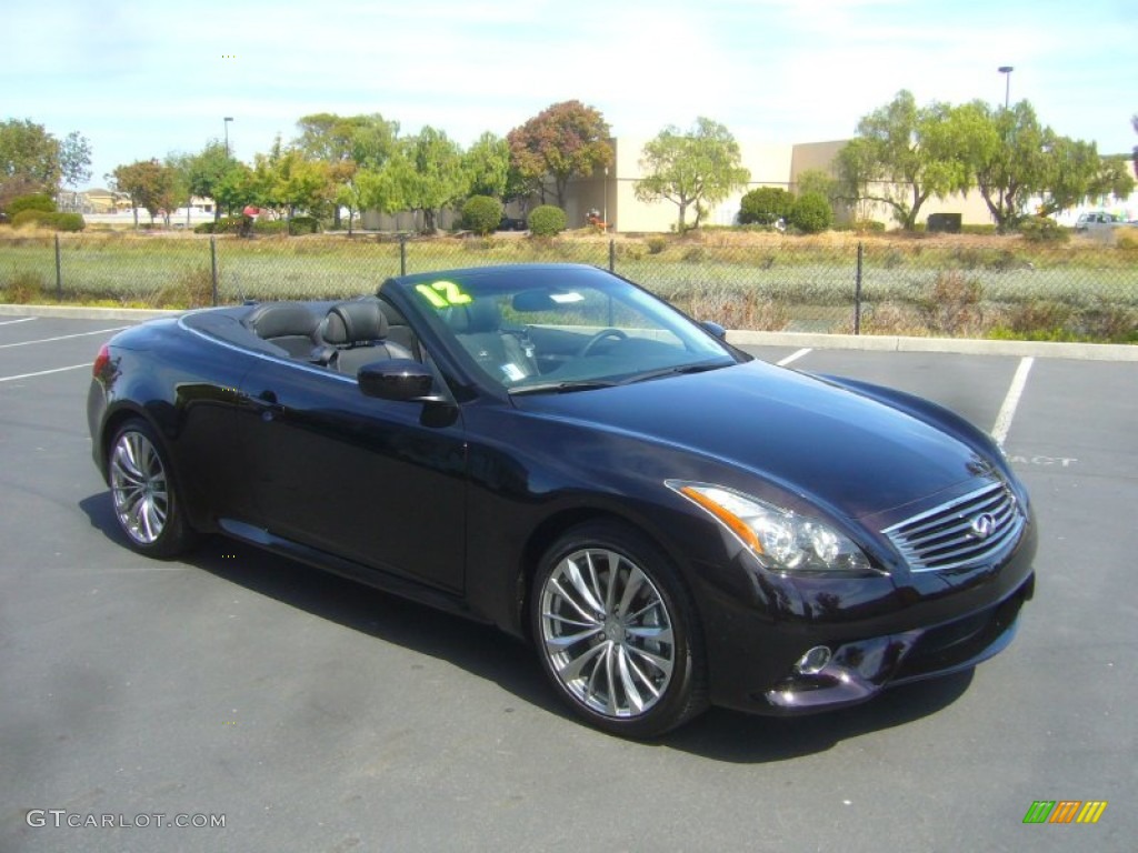 2012 G 37 S Sport Convertible - Malbec Black / Graphite photo #9