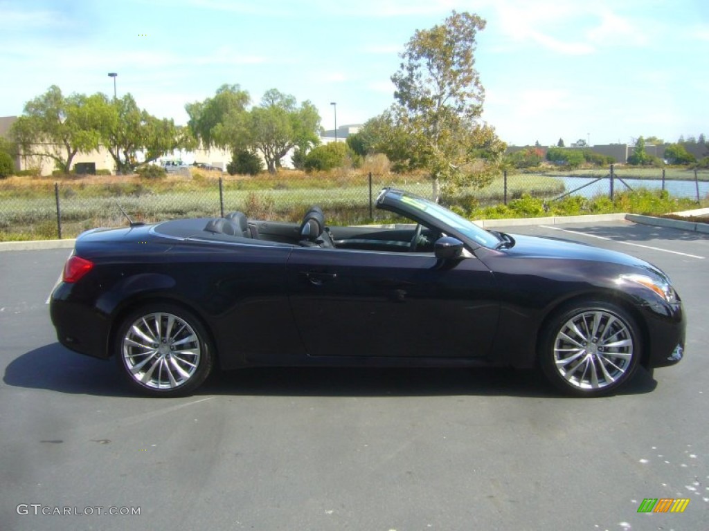 2012 G 37 S Sport Convertible - Malbec Black / Graphite photo #12