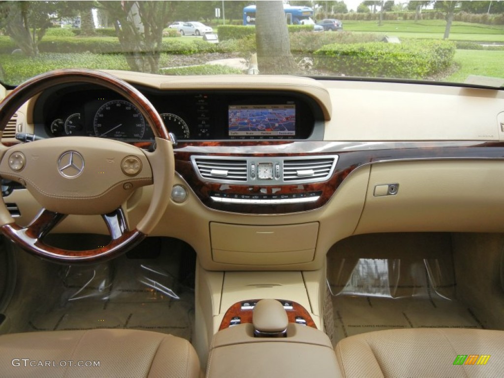 2008 Mercedes-Benz S 550 Sedan Cashmere/Savanna Dashboard Photo #70798241