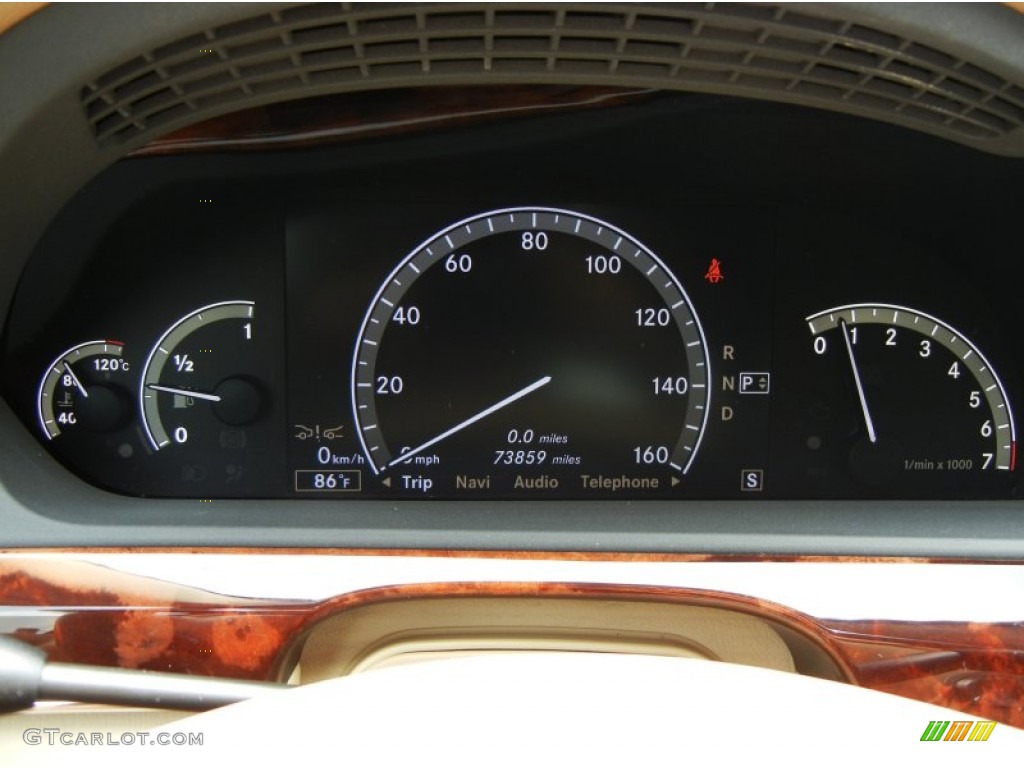 2008 Mercedes-Benz S 550 Sedan Gauges Photo #70798265